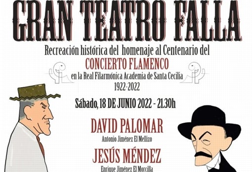 Fragmento del cartel de la cita de este sábado en el Gran Teatro Falla.