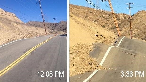 En apenas unas horas se elevó el terreno casi cinco metros, mientras otros se hundía o se fragmentaban