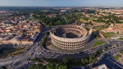 Imagen aérea del Coliseo