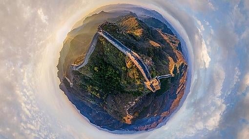 Imagen aérea de la Gran Muralla China