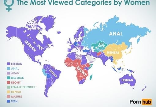 Según Pornhub, en España el término más buscado es "lesbianas"