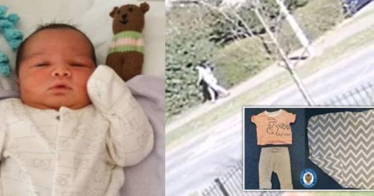 El pequeño George y la misteriosa mujer que fue captada por las cámaras de seguridad de la zona