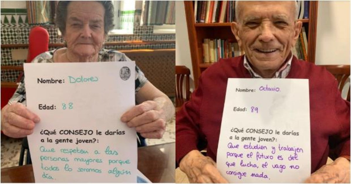 Los consejos de los abuelos a los jóvenes: «El futuro es del que lucha, el vago no consigue nada»