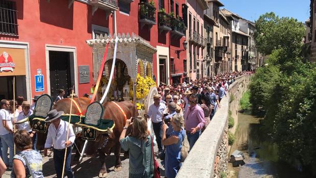 La Hermandad del Rocío de Granada emprende su camino otro año más