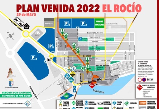 Plan Venida el Rocío 2022