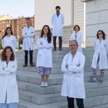 De izquierda a derecha, de delante a atrás: Teresa Lozano, Juan José Lasarte, Flor Navarro, Celia Martín, Marta Gorraiz, Pablo Sarobe, Sandra Hervás y Aritz Lasarte.