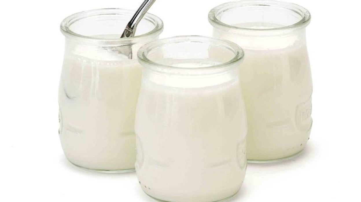 El yogur natural es una importante fuente de proteínas de alto valor biológico, que se encuentran también en el lactosuero acumulado en la parte superior del producto cuando lo abres