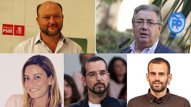 Los cinco candidatos que debatirán en Sevilla