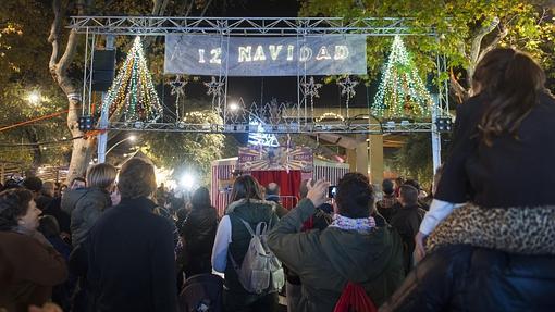 Espectáculo en la Alameda de Hércules la pasada Navidad