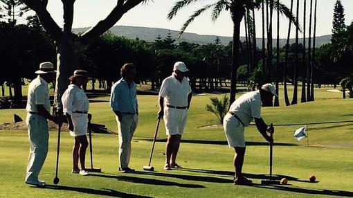 Jugadores sevillanos de croquet