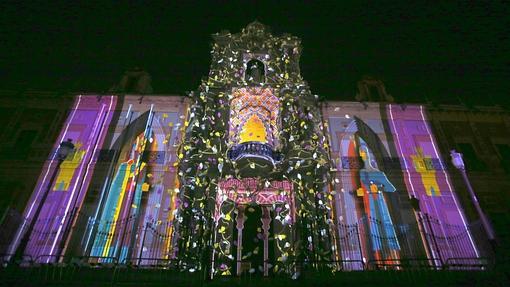 Mapping en el edificio de San Telmo