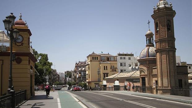 El barrio de Triana visto desde el puente