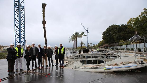 Visita a las obras del Centro de Atención al Visitante en el Paseo Marqués del Contadero