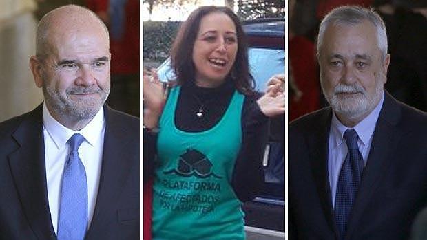 Así llegaban a los juzgados los expresidentes andaluces Chaves y Griñán y la edil sevillana Cristina Honorato