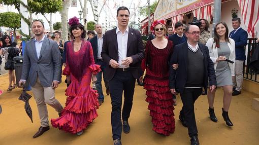 Pedro Sánchez y Susana Díaz: frío encuentro en el albero