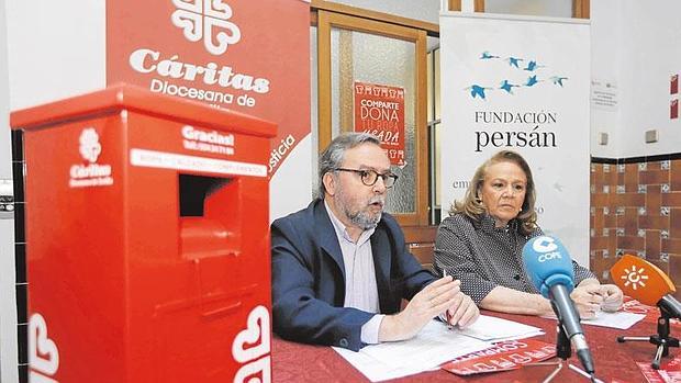 Mariano Pérez de Ayala y Concha Yoldi durante la presentación del proyecto