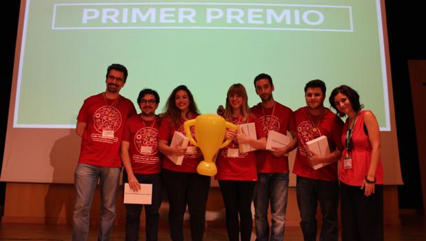 Componentes de Indieye, la tienda online de videojuegos ganadora del Sevilla Startup Weekend