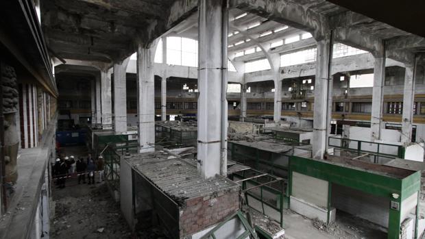 Estado actual del antiguo mercado de la Puerta de la Carne