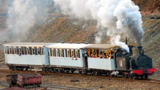 Un ferrocarril del parque minero