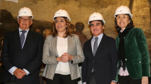 José Luis Olivares, Susana Díaz, Rafael Herrador y Rosa Aguilar