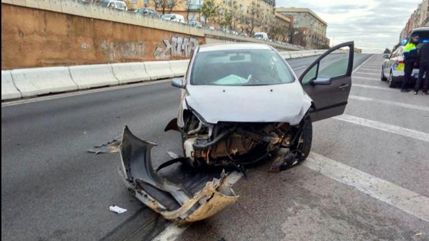 Estado en el que quedó el coche