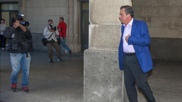 Gabriel Nevado el día que compareció en sede judicial para declarar por la denuncia