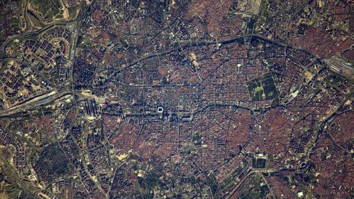 Thomas Pesquet envía desde la Estación Espacial Internacional esta imagen de Madrid