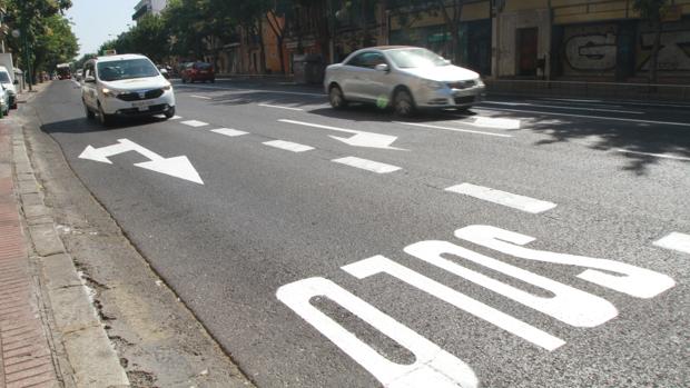 El taxista realizó un cambio de sentido en un punto de la avenida Menéndez Pelayo no autorizado