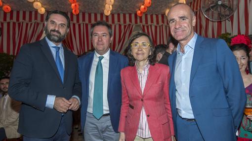 Francisco Javier Fernández, Juan Espadas, Rosa Aguilar y Antonio Muñoz