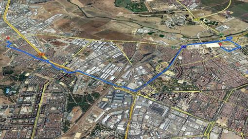 La fuga se produjo entre la avenida de la Paz y el barrio de Torreblanca