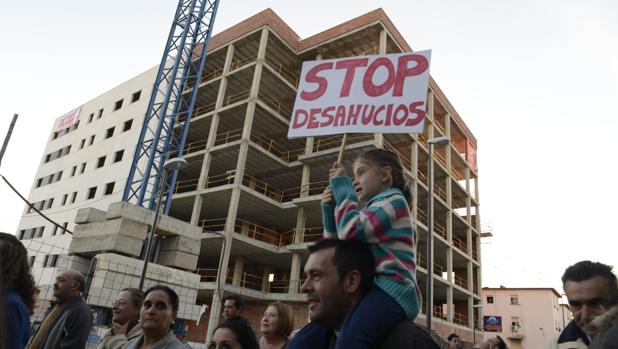 Manifestación en Sevilal en contra de los desahucios