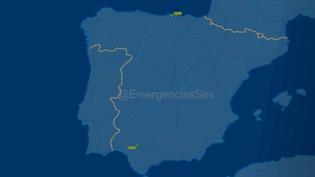 Un avión con destino Santander regresa a Sevilla por un problema técnico