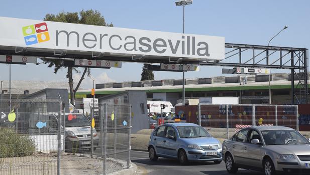 Entrada al mercado mayorista de Sevilla