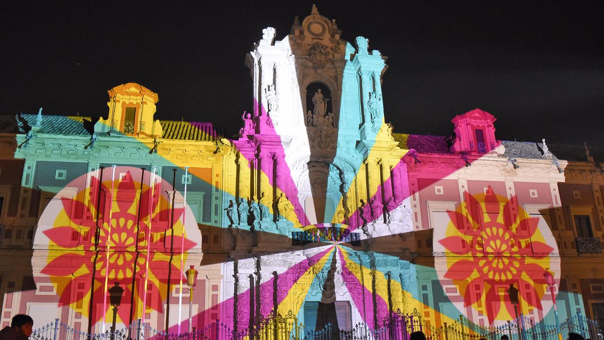 El espectáculo audiovisual de San Telmo de la pasada Navidad