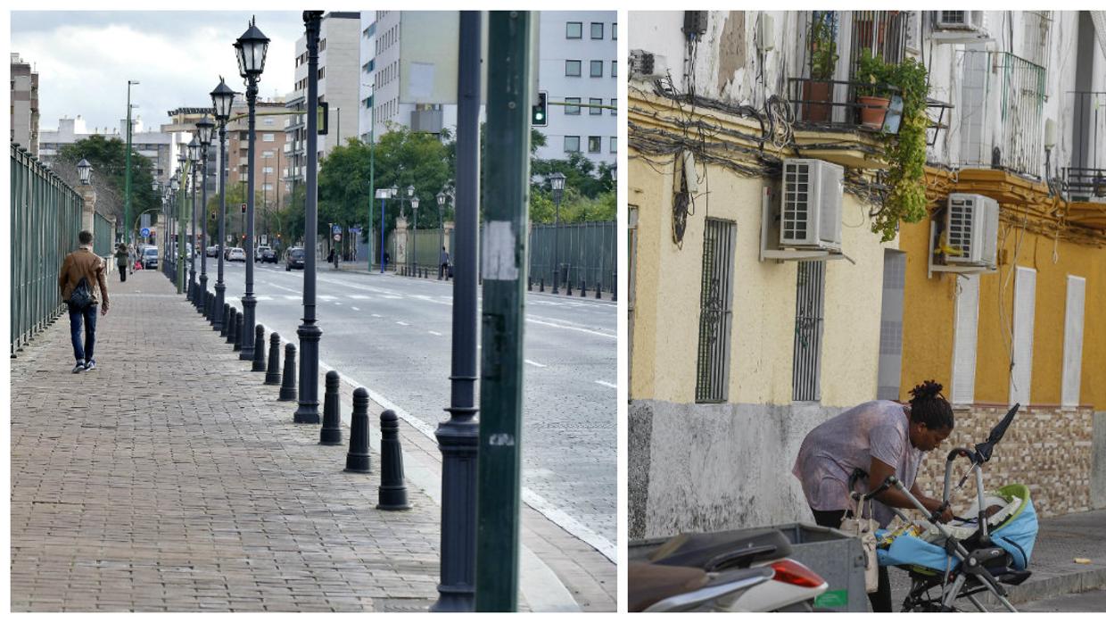 Contraposición de la avenida de la Buhaira con Los Pajaritos