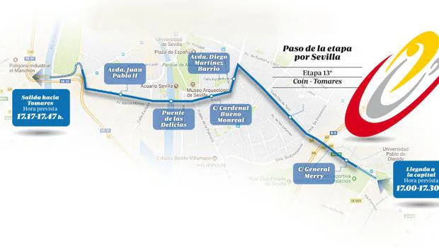 ¿A qué hora y por dónde pasa la Vuelta Ciclista a España por la ciudad de Sevilla?
