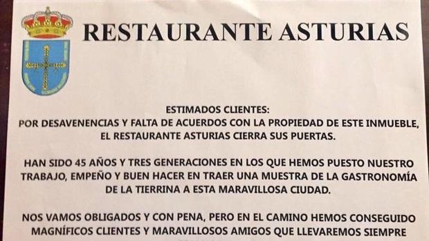 La romántica historia del restaurante Asturias, que cierra sus puertas tras 45 años