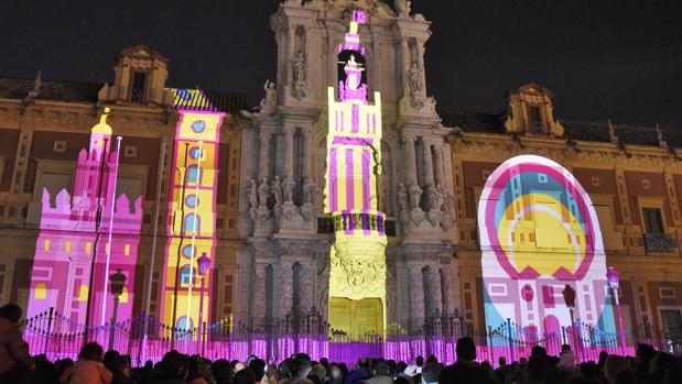 El Ayuntamiento de Sevilla quita el mapping de San Telmo por seguridad