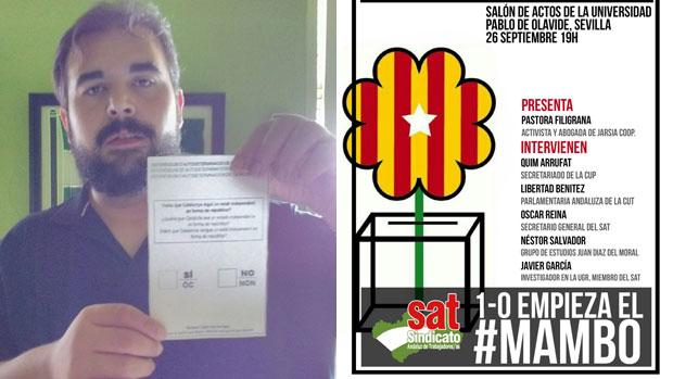 El SAT desafía a la Pablo de Olavide y mantiene su acto en favor del referéndum pese a no tener autorización