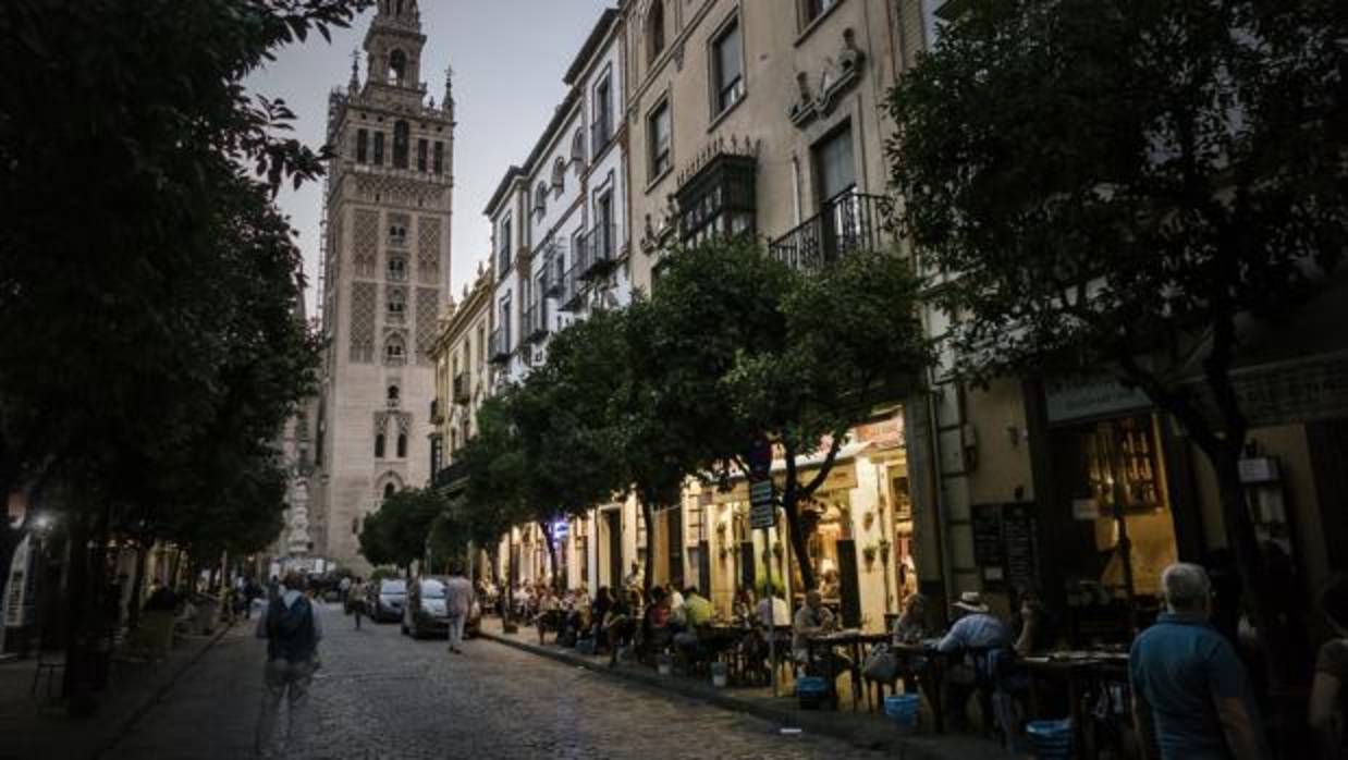 La calle Mateos Gago en Sevilla