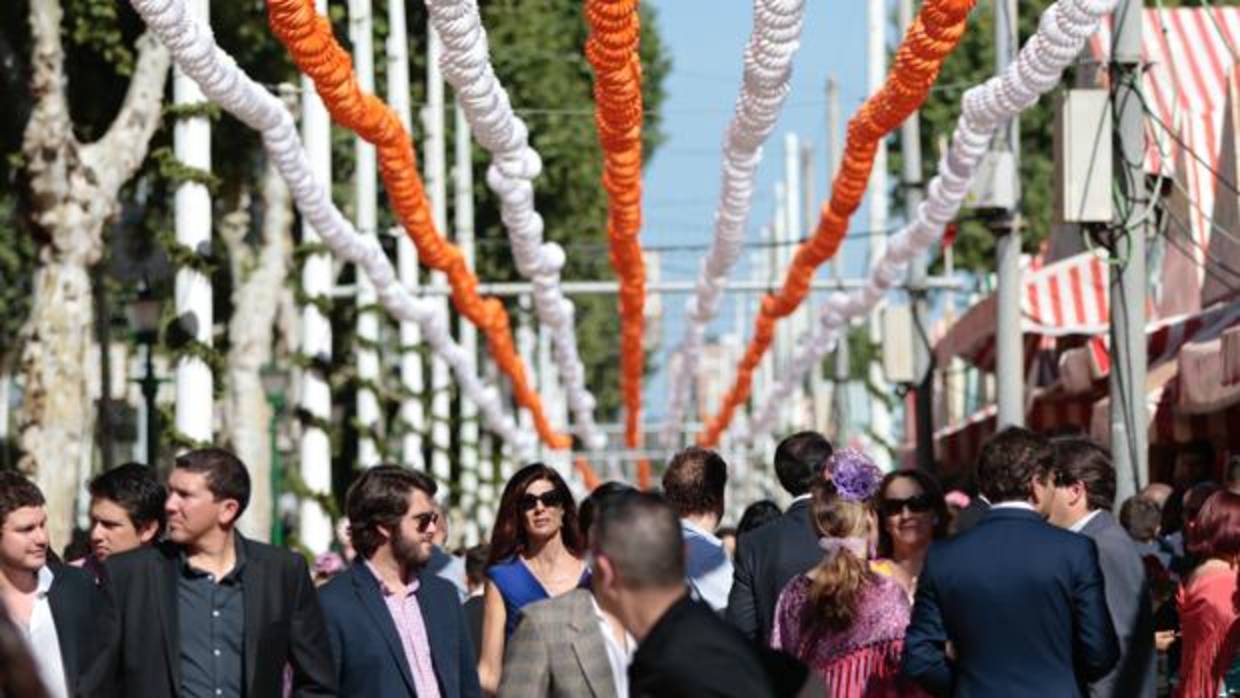 Aspecto de las calles del real en la última Feria de Abril