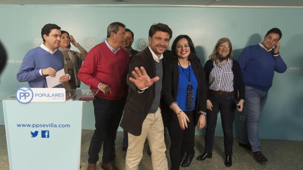 Beltrán Pérez agradece a Arenas y a Virginia Pérez su elección para la Alcaldía de Sevilla por el PP