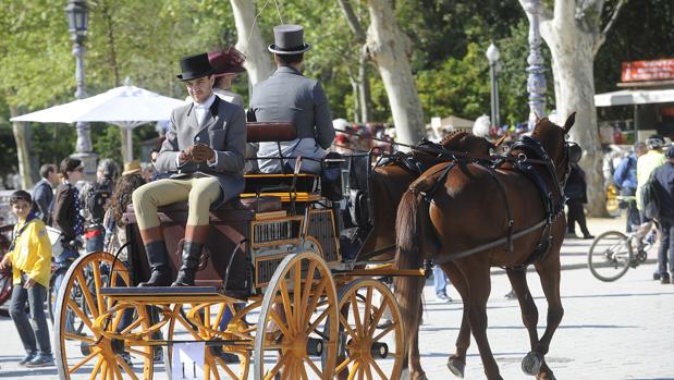 El Parque de María Luisa de Sevilla se convierte en escaparate mundial del Concurso de Enganches