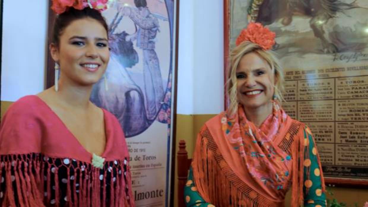 Cayetana Rivera y Eugenia Martínez de Irujo en la Feria de Abril de Sevilla