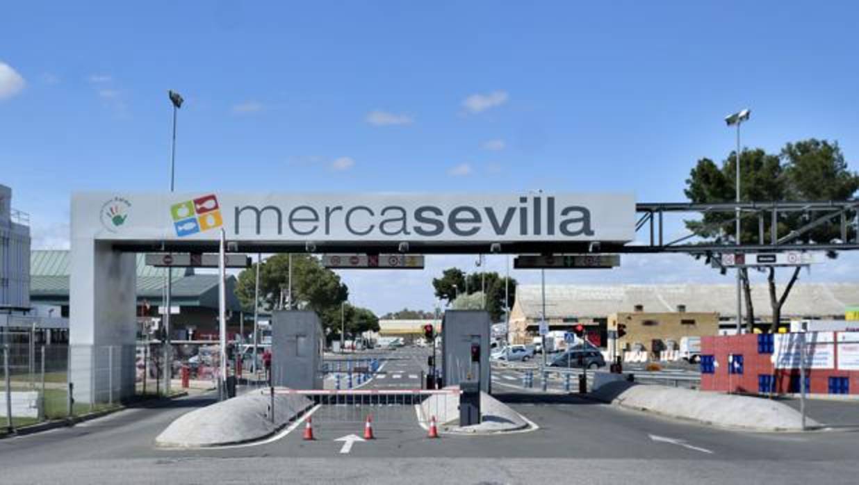 Entrada a Mercasevilla, en Sevilla Este