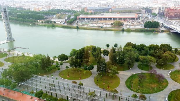 El nuevo Parque Magallanes une el Paseo de la O con la Cartuja