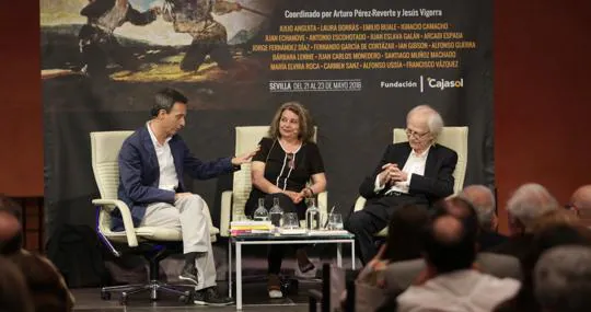 Alfredo Valenzuela, María Elvira Roca Barea y Antonio Escohotado
