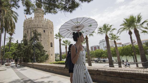 Sevilla ha registrado este miércoles más de 40 grados de temperatura en la primera ola de calor del verano