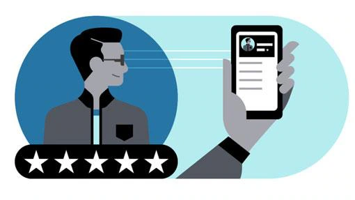 Uber nos pide valorar a los conductores con entre una y cinco estrellas