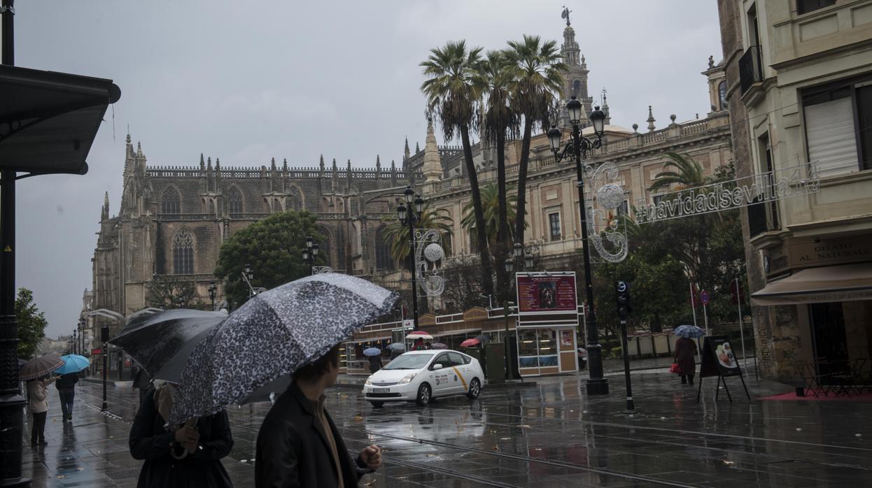 La alerta por lluvia en Sevilla permanecerá activa duarnte este jueves